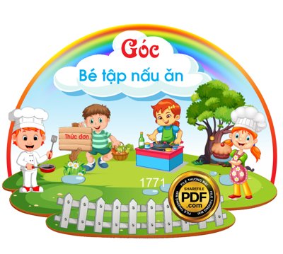 File ảnh gốc [VIP] GÓC BÉ TẬP NẤU ĂN file PDF & CDR không vỡ nét