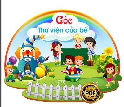 File PSD [VIP] GÓC THƯ VIỆN CỦA BÉ file PDF & CDR (bản gốc) dễ dàng edit