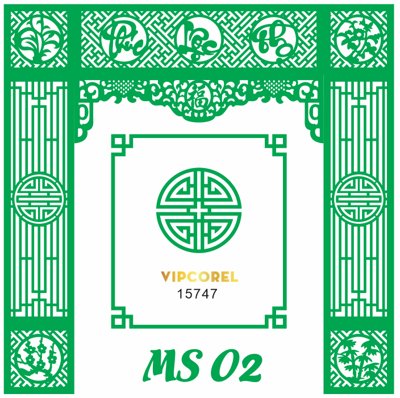 File tranh Vector Vách CNC ốp tường sau bàn thờ #2 file corel (ảnh gốc) không bị mờ