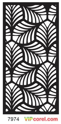 File tranh ảnh gốc Vector Vách lá quạt - vách CNC file corel dùng cho in khổ lớn