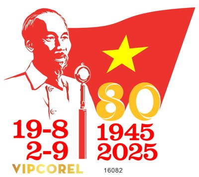 Tải file gốc Vector biểu trưng logo kỷ niệm 80 năm 19-8 & 2-9 (bản PSD) chỉnh sửa được