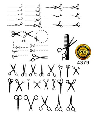 Tải file Vector các loại kéo cắt file Corel (gốc) làm file in ấn
