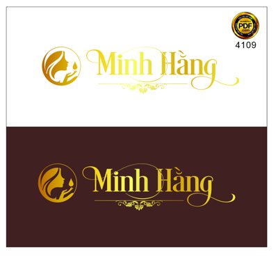 File tranh Vector logo Minh Hằng Spa file PDF (ảnh gốc) không bị mờ