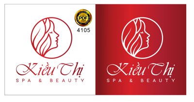 File tranh Vector logo Spa & Beauty Kiều Thị file PDF (gốc) chủ đề trừu tượng