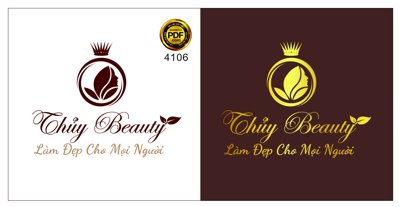 Tệp tin gốc Vector logo Thủy Beauty làm đẹp cho mọi người file pdf (dùng cho in ấn) chuyên nghiệp
