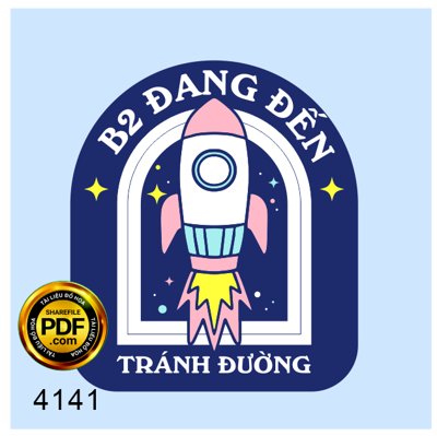 File tranh gốc Vector logo in áo 2B đang đến Tránh đường file corel (bản quyền) độc đáo