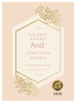 File gốc Vector wedding Invitation #174 file PDF (trang trí) phòng ngủ