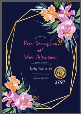 Tải file Vector wedding Invitation #32 file PDF (gốc) in nhanh