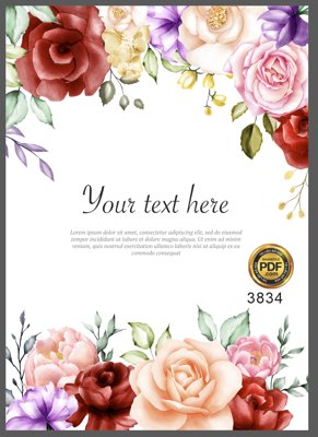 File gốc Vector wedding Invitation #69 file PDF (PNG) chất lượng cao
