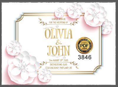 File tranh Vector wedding Invitation #81 file PDF (gốc) chủ đề trẻ em