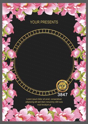 Tải file gốc Vector wedding Invitation #82 file PDF (in bạt) quảng cáo