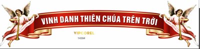 File ảnh Vinh danh thiên chúa trên trời file corel (gốc) in decal dán tường