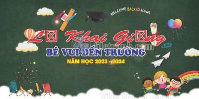 File in ấn backdrop khai giang truong mam non (5) chuyên nghiệp