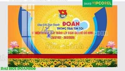 Tải file gốc File thiết kế mẫu pano phông tranh đại hội đoàn 106 (in khổ lớn) quảng cáo