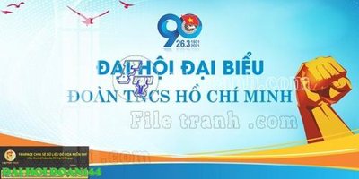 File PSD File thiết kế mẫu pano phông tranh đại hội đoàn 144 (gốc) nhiều lớp (multi-layer)