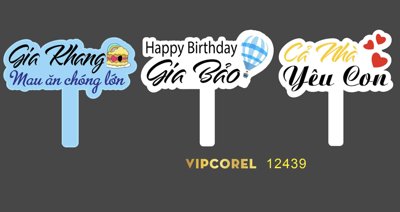 File tranh gốc #hashtag cầm tay sinh nhật - cả nhà yêu con (bản quyền) file PSD