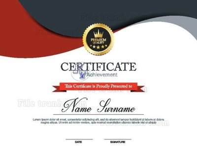 File gốc mau chung nhan 104 (AI/EPS) cho in ấn