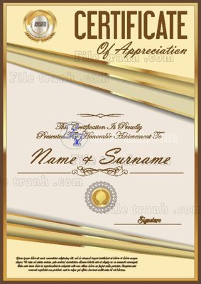 File gốc mau chung nhan 126 (cho in ấn) từ Filetranh.com