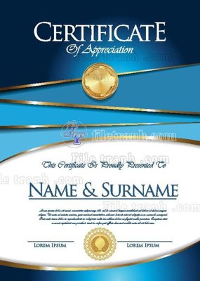 File gốc mau chung nhan 140 (PNG) chất lượng cao