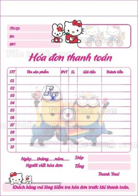 Tải file mau hoa don ban hang (15) (gốc) làm tranh treo tường