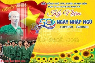 File tranh gốc File thiết kế mẫu tranh pano bộ đội 101 chủ đề hiện đại