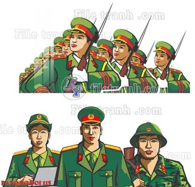 File gốc File thiết kế mẫu tranh pano bộ đội 115 (PNG) nền trong suốt