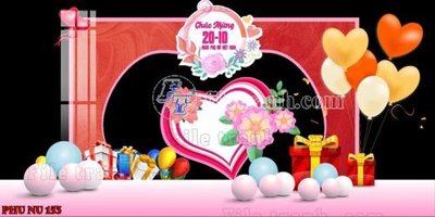 File tranh File mẫu phông sân khấu quốc tế phụ nữ 8/3 mã 153 (gốc) phong cách tối giản