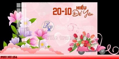 Download file gốc File mẫu phông sân khấu quốc tế phụ nữ 8/3 mã 154 (in mica) trong suốt