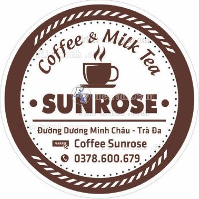 File tranh tem cafe sunrose_1 (bản gốc) in lụa 3D