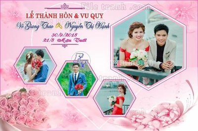 File gốc thiet ke mau trang tri san khau tiec cuoi (2) (phong cách) tối giản