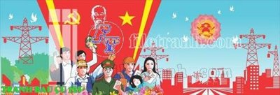 File gốc File thiết kế mẫu pano phông tranh bầu cử 125 (chuẩn màu) cho in offset