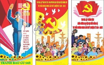 File gốc File thiết kế mẫu pano phông tranh bầu cử 143 (cho in ấn) từ kho Filetranh