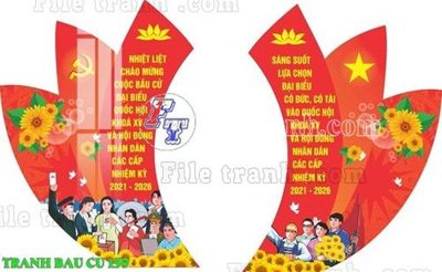 Download file File thiết kế mẫu pano phông tranh bầu cử 159 (chuẩn in) File thiết kế mẫu pano phông tranh bầu cử 159