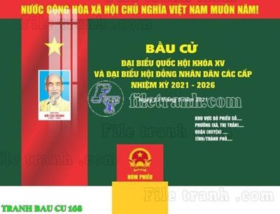 File gốc File thiết kế mẫu pano phông tranh bầu cử 168 (PNG) chất lượng cao