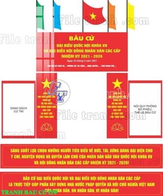 File gốc File thiết kế mẫu pano phông tranh bầu cử 179 (chủ đề hiện đại) trang trí