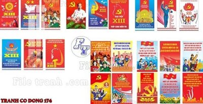 File gốc File thiết kế mẫu pano phông tranh cổ động 174 (in mica) cắt laser