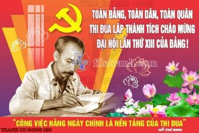 File tranh File thiết kế mẫu pano phông tranh cổ động 180 (file gốc) chuẩn màu in