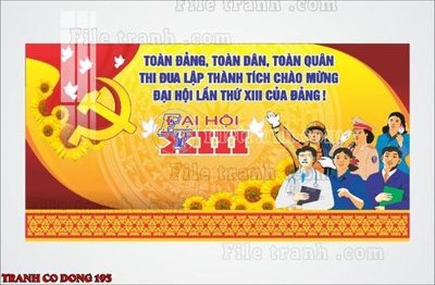 File tranh gốc File thiết kế mẫu pano phông tranh cổ động 193 (bản đẹp) độc quyền