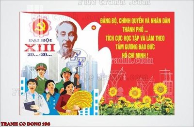 Ảnh gốc File thiết kế mẫu pano phông tranh cổ động 196 (độ nét cao) in tráng gương