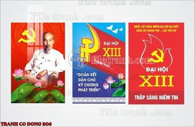 File PSD File thiết kế mẫu pano phông tranh cổ động 206 (bản gốc) chất lượng nhất
