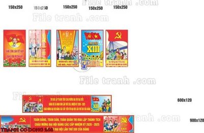 File gốc File thiết kế mẫu pano phông tranh cổ động 268 (in tráng gương) sang trọng