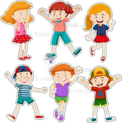 File tranh vector tre em 103 (file gốc) chủ đề phong thủy