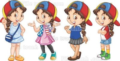 File gốc vector tre em 114 (in mica) cắt laser