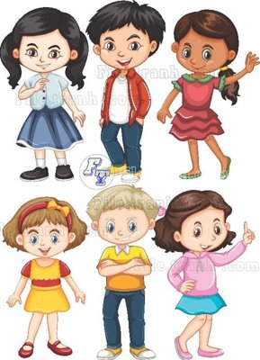 File tranh vector tre em 116 (bản gốc) trang trí văn phòng