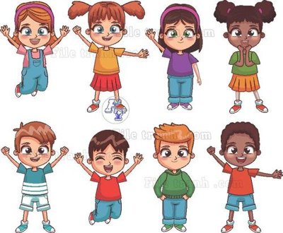 File PSD vector tre em 19 (nguyên bản) cho thiết kế