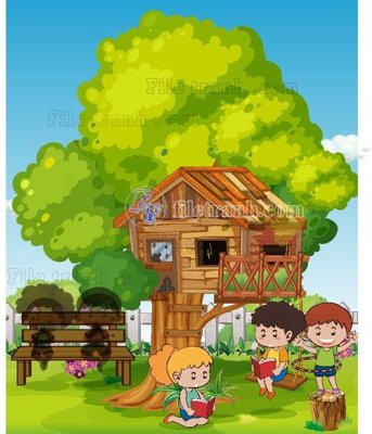 File tranh vector tre em 29 (gốc) chủ đề động vật