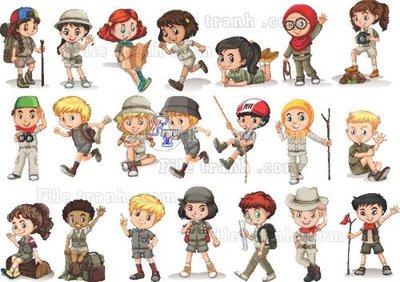 Tệp tin gốc vector tre em 75 (dùng cho in ấn) chuyên nghiệp