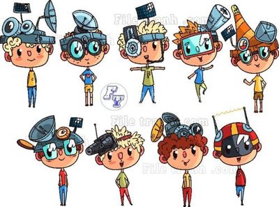 Download file gốc vector tre em 9 (in mica) logo