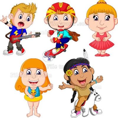 File PSD in ấn vector tre em 90 (chất lượng cao)