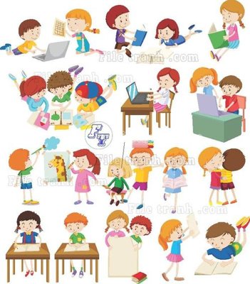 File gốc in ấn vector tre em 93 chất lượng vượt trội